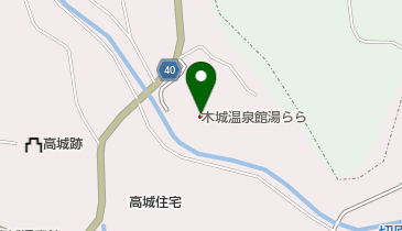 木城温泉館湯ららの地図画像