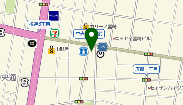 ライザップ宮崎店の地図画像