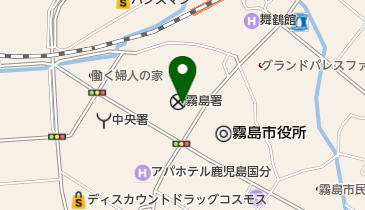 霧島警察署の地図画像