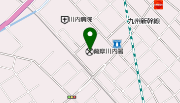 薩摩川内警察署の地図画像