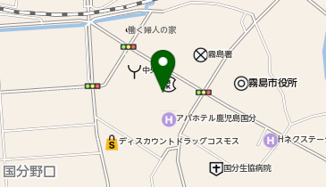 鹿児島相互信用金庫隼人支店の地図画像