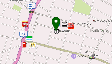 真愛みどり会真愛病院の地図画像