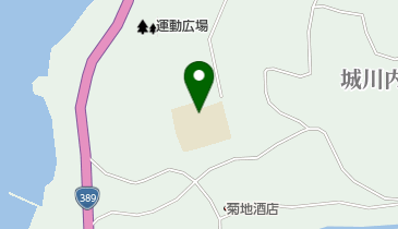 長島町立城川内小学校の地図画像