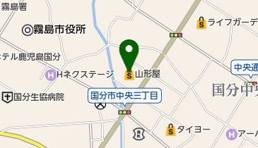 きりしま国分山形屋の地図画像