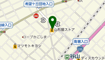山形屋ストア谷山店の地図画像