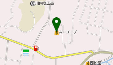 A・コープ川内店の地図画像