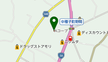 A・コープ中種子店の地図画像