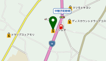 ニシムタFCサムズ中種子店の地図画像