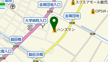 ハンズマン宇宿店の地図画像