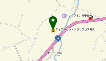 ディスカウントドラッグコスモス西之表店の地図画像