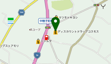 ディスカウントドラッグコスモス中種子店の地図画像