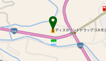 ディスカウントドラッグコスモス日当山店の地図画像