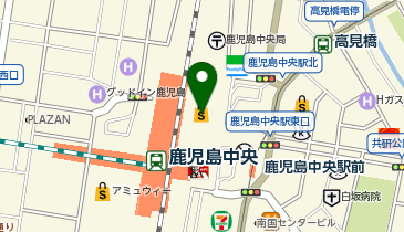 BEAMS鹿児島の地図画像