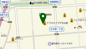 ジーユーアクロスプラザ与次郎店の地図画像