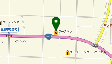ワークマンカラーズ鹿屋バイパス店の地図画像