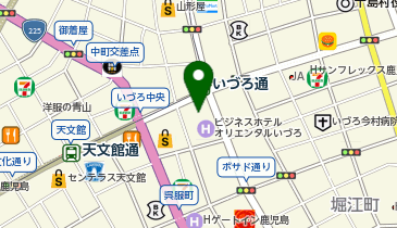 つるやゴルフ鹿児島店の地図画像