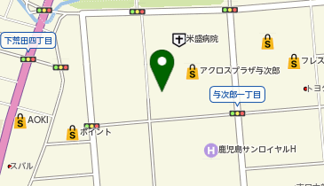 ブックオフアクロスプラザ与次郎店の地図画像