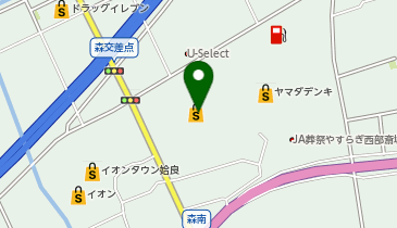 auショップイオンタウン姶良の地図画像
