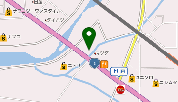 auショップ上川内の地図画像