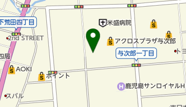 トヨタカローラ鹿児島オレンジテラス与次郎の地図画像