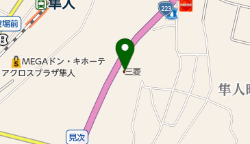 鹿児島三菱自動車販売隼人店の地図画像