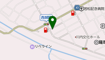 タイヤガーデン川薩の地図画像