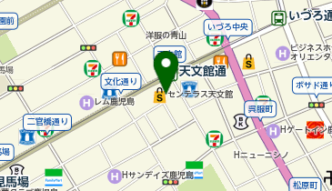 銀だこハイボール酒場センテラス天文館店の地図画像