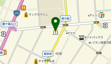 マクドナルド鹿児島新栄店の地図画像