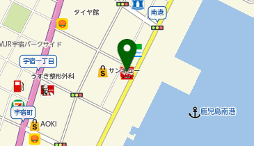 すき家鹿児島新栄店の地図画像