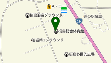 南栄リース桜島アリーナの地図画像