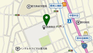 西原商会アリーナ武道場の地図画像