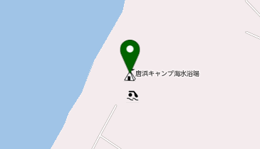 唐浜キャンプ海水浴場の地図画像
