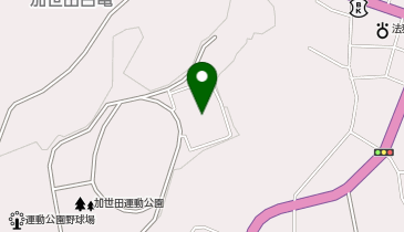 加世田運動公園テニスコートの地図画像