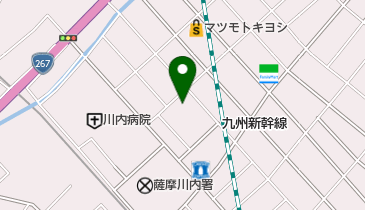 川内プールの地図画像