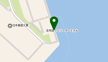 志布志港の地図画像