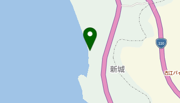まさかり海水浴場の地図画像