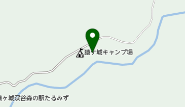 猿ヶ城渓谷の地図画像