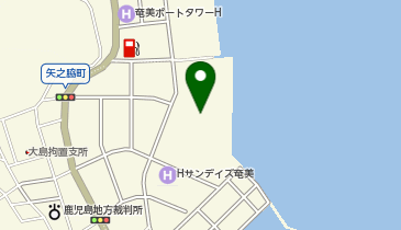 名瀬港マリンタウン緑地公園の地図画像