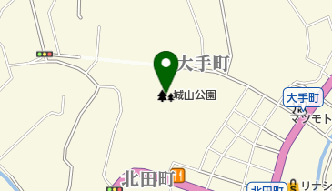 城山公園の地図画像