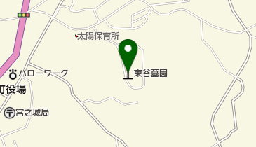 東谷墓園の地図画像