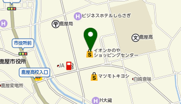 イオンかのや店の地図画像
