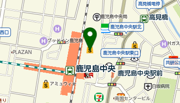 星乃珈琲店アミュプラザ鹿児島店の地図画像