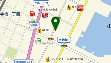 星乃珈琲店鹿児島新栄店の地図画像