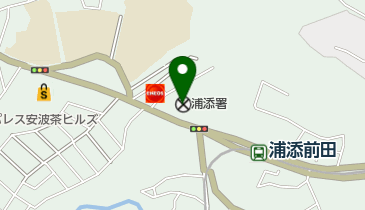 浦添警察署の地図画像