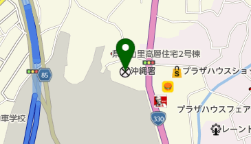 沖縄警察署の地図画像