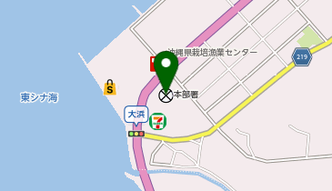 本部警察署の地図画像