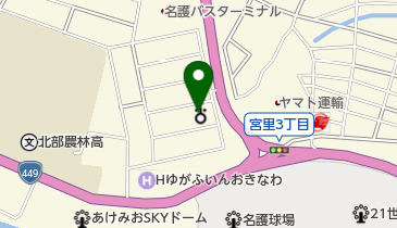 名護簡易裁判所の地図画像