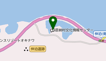 恩納村文化情報センターの地図画像