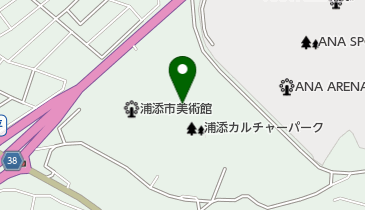 浦添市てだこホールの地図画像