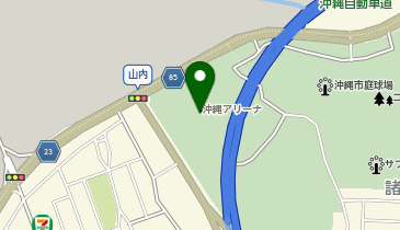 沖縄サントリーアリーナの地図画像